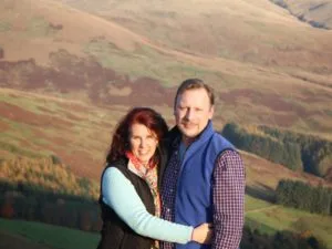 Chris and Lisa Cree in Scotlandl